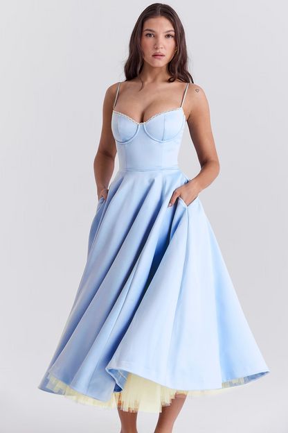 ELIORA | Elegante Midi-Jurk met Tule Rok 1