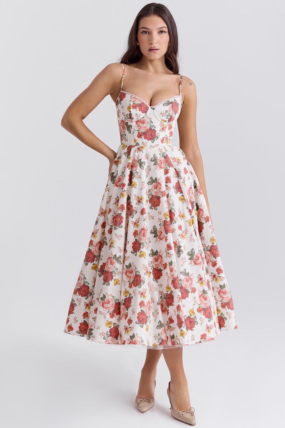 ELIORA | Elegante Midi-Jurk met Tule Rok 10