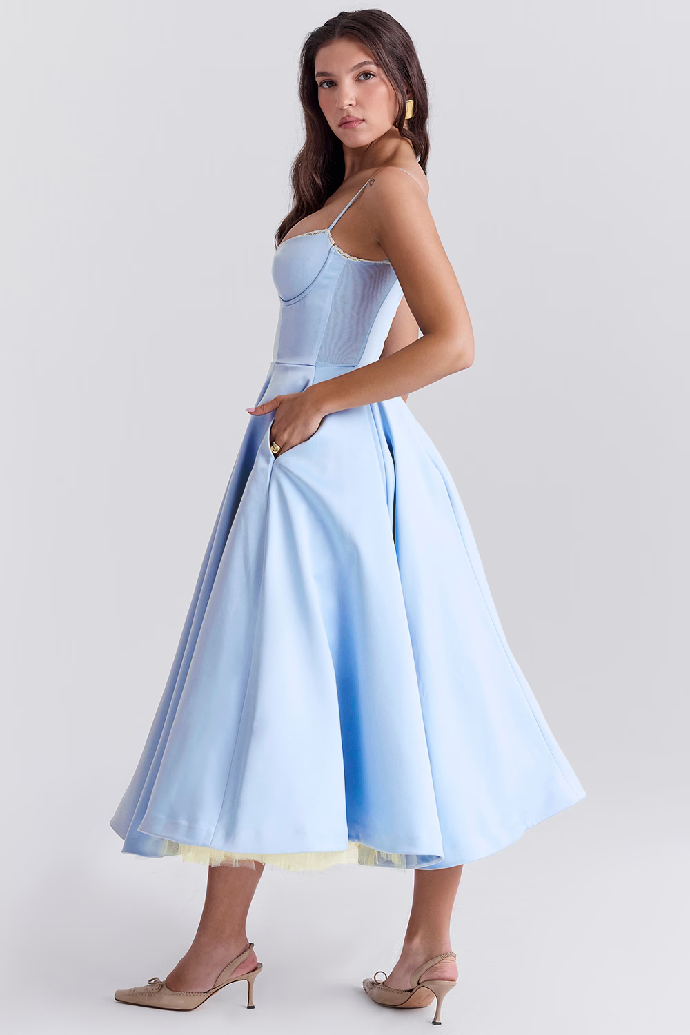 ELIORA | Elegante Midi-Jurk met Tule Rok 2