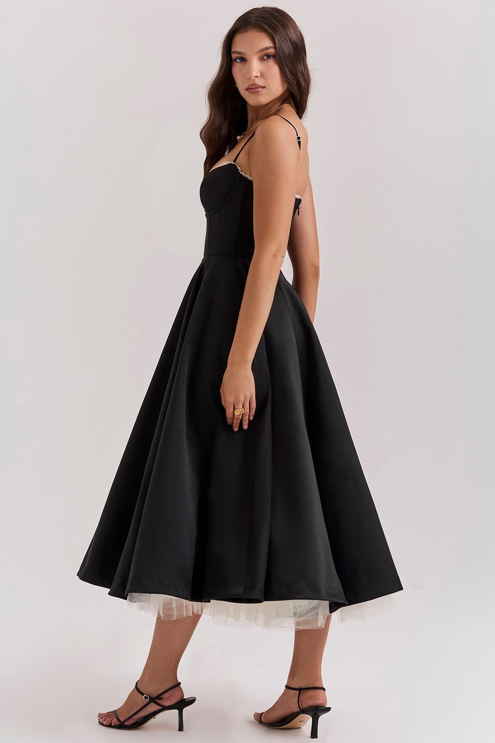 ELIORA | Elegante Midi-Jurk met Tule Rok 8