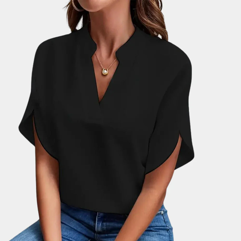 EVINA | Luchtige Zomerblouse met Losse Pasvorm 0