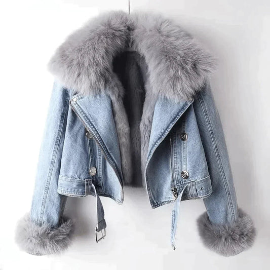 Eden Dames Jas Winter | Denim, Luxe Comfort 0