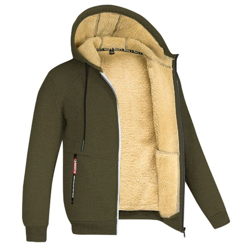 Elan Heren Wintervest | Gebreid Met Wolvoering, Moderne Pasvorm