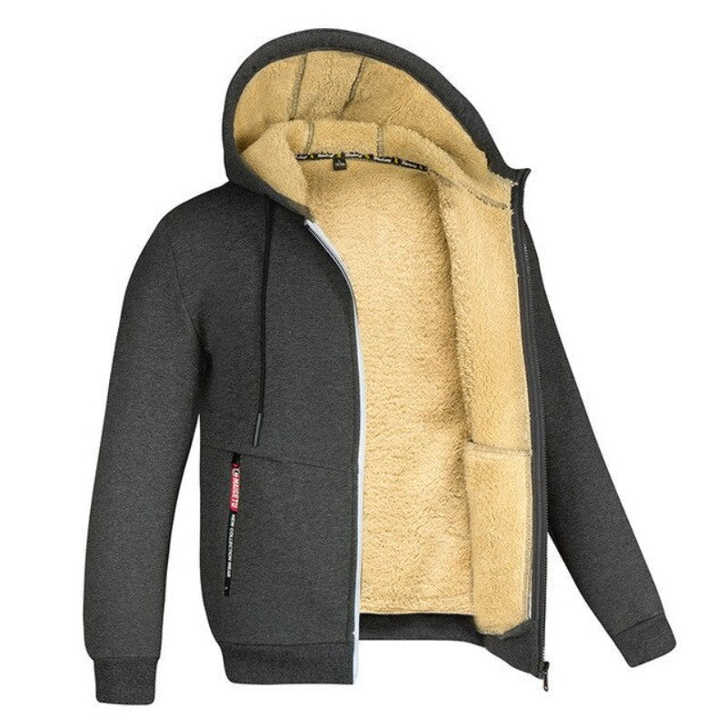 Elan Heren Wintervest | Gebreid Met Wolvoering, Moderne Pasvorm