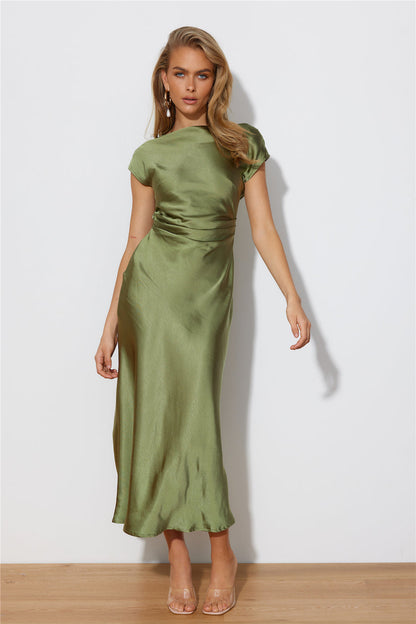Elaria | Elegante Midi Avondjurk met Gelaagde Mouwen 3