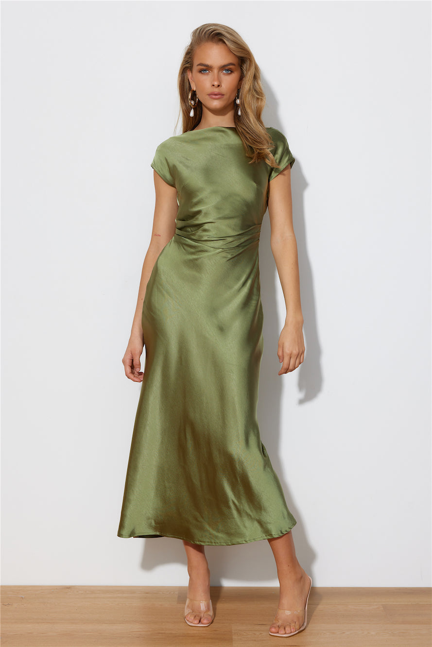 Elaria | Elegante Midi Avondjurk met Gelaagde Mouwen 5