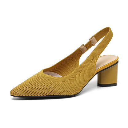 Elaria | Slingback Hakken met Puntige Neus en Blokhak 9