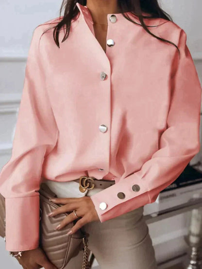 Elegante Blouse met Knopen voor Alle Seizoenen 4