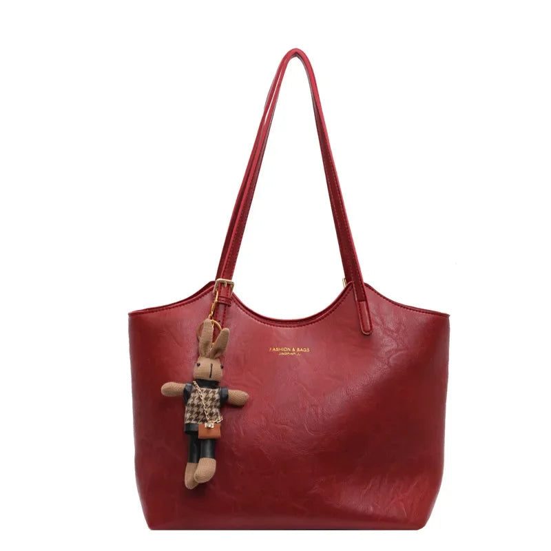 Elena Dames Zwarte Schoudertas | Vegan Leer, Vintage Stijl 1