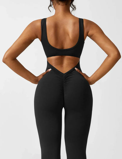 Elena Jumpsuit | Flared Fit | V-Back Design | Shaping & Comfort | Trendy Must-Have 1