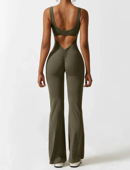 Elena Jumpsuit | Flared Fit | V-Back Design | Shaping & Comfort | Trendy Must-Have 11