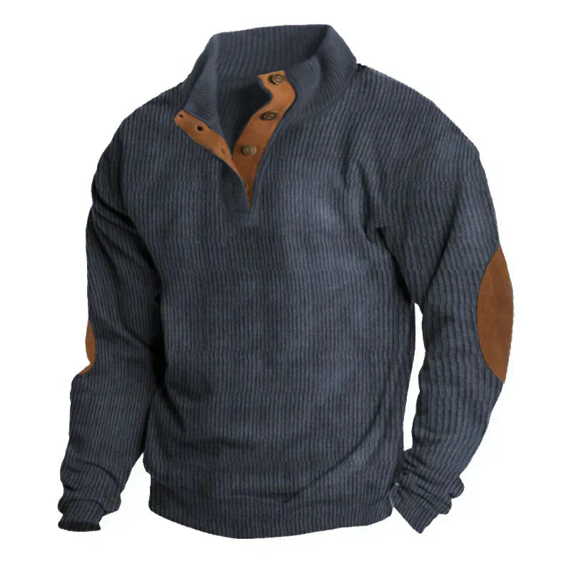 Elias Heren Trui | Duurzaam Polyester, Vintage Stijl
