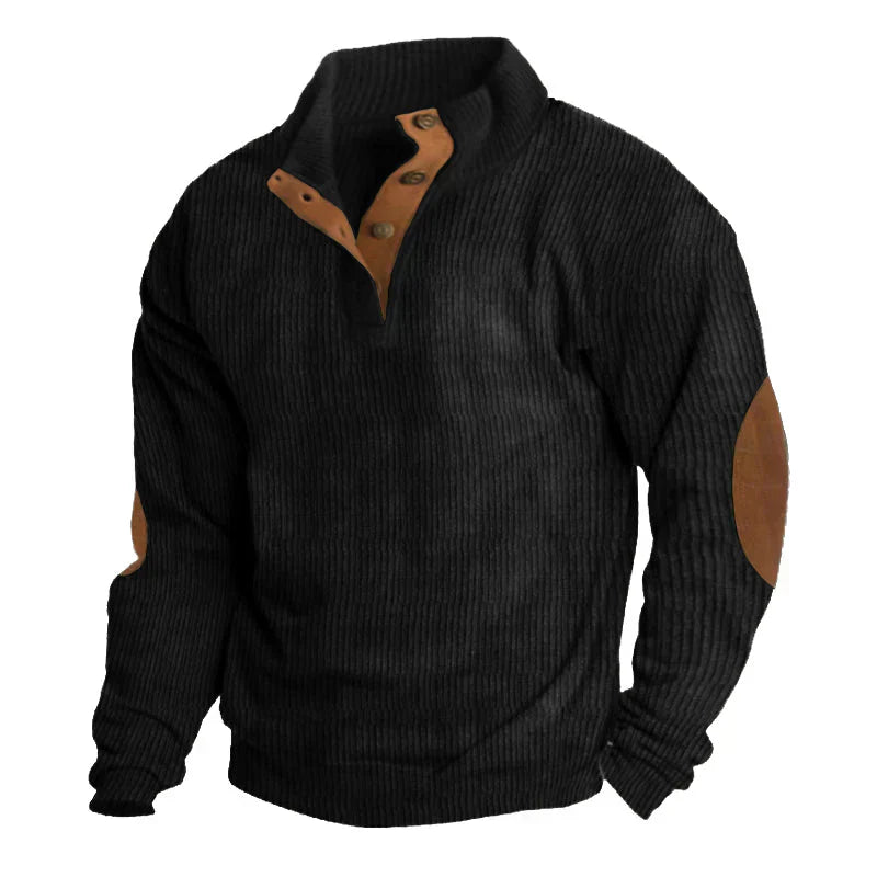 Elias Heren Trui | Duurzaam Polyester, Vintage Stijl