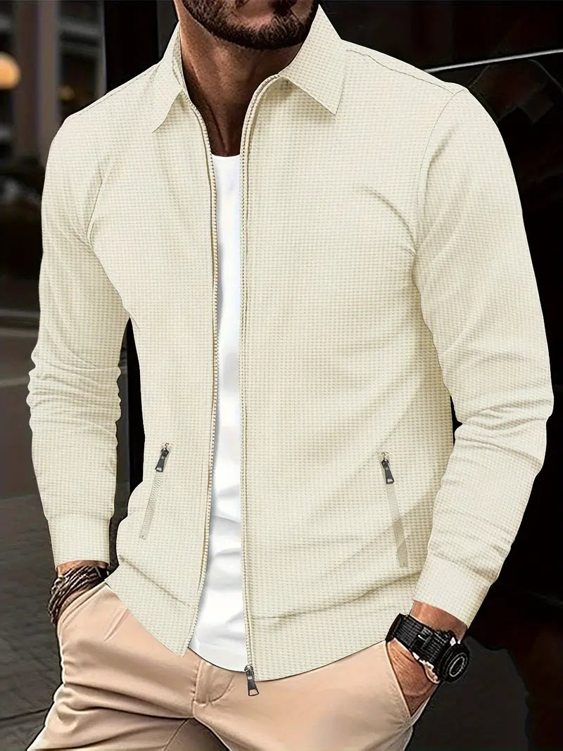 Elias Heren Vest | Stijlvolle Rits, Comfortabel en Elegante Pasvorm