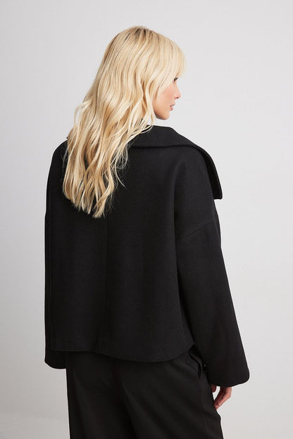 Eline Dames Winterjas | Zachte Wolblend, Oversized Stijl