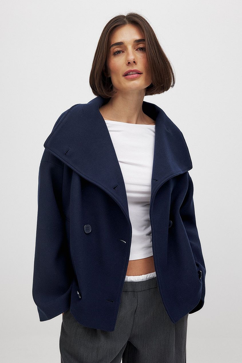 Eline Dames Winterjas | Zachte Wolblend, Oversized Stijl