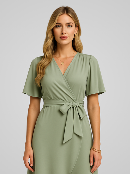 Noa | Elegante Zomerjurk met V-hals Voor Dames