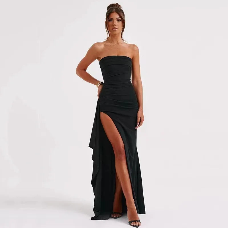 Elysia Strapless Avondjurk | Flatterend Lang Silhouet voor Bruiloft en Feestelijke Gelegenheden 1