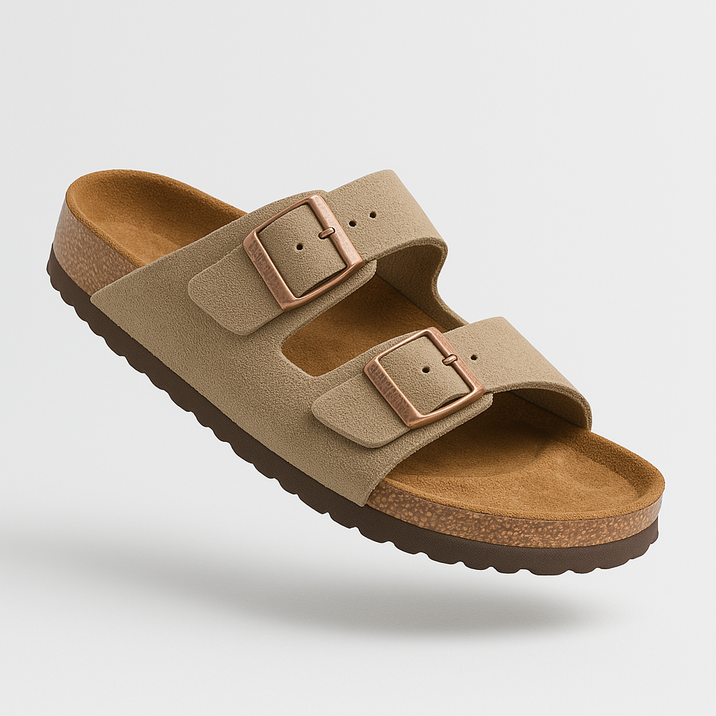 Eroni | Unisex Suède Comfortsandalen met Extra Ondersteuning 1