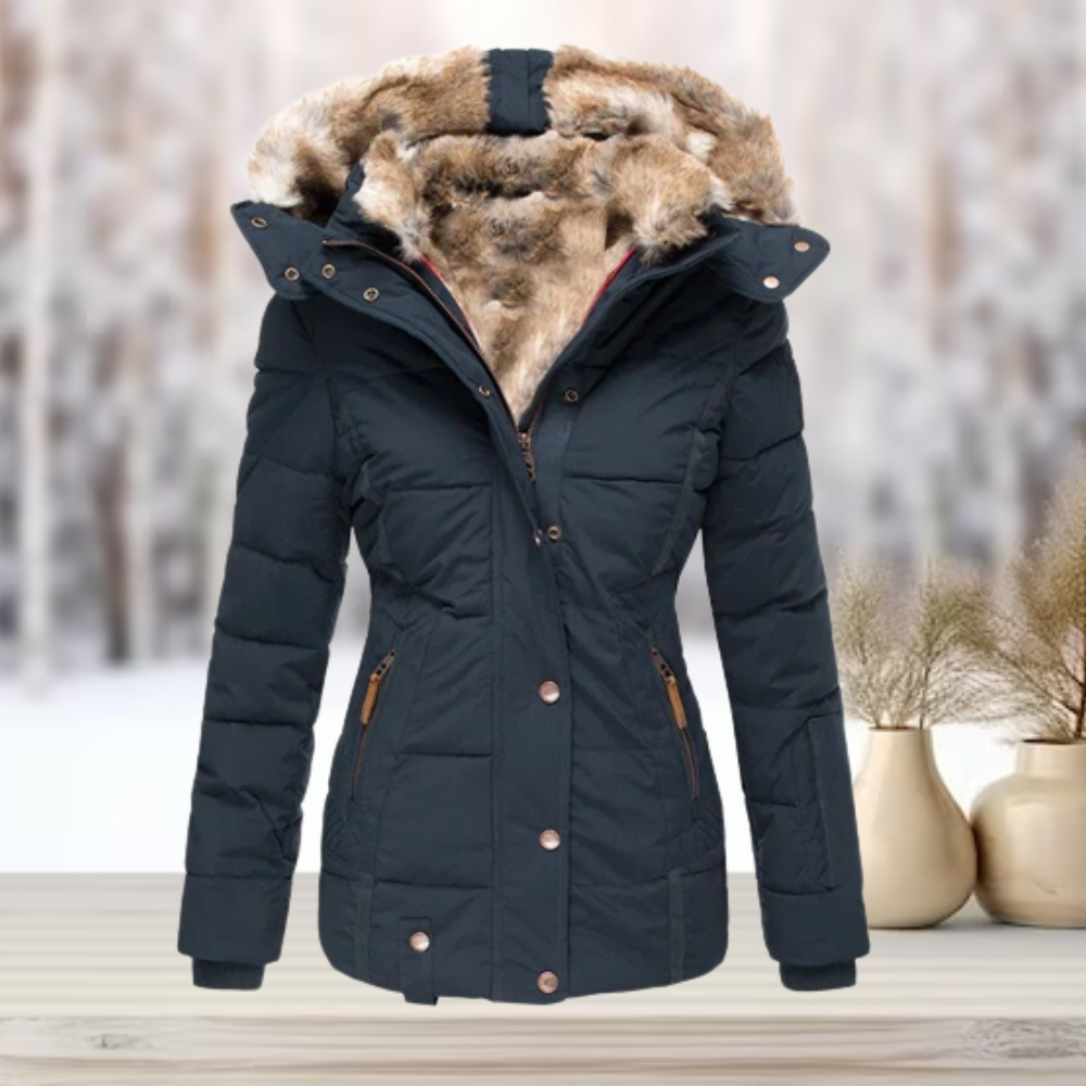 Eulalia Dames Winterjas | Waterafstotend, Elegante Gewatteerde Jas 1