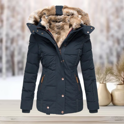 Eulalia Dames Winterjas | Waterafstotend, Elegante Gewatteerde Jas 1
