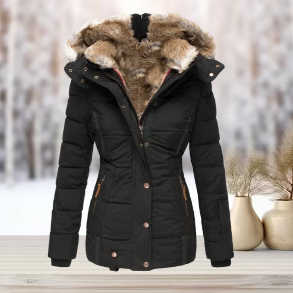 Eulalia Dames Winterjas | Waterafstotend, Elegante Gewatteerde Jas 2