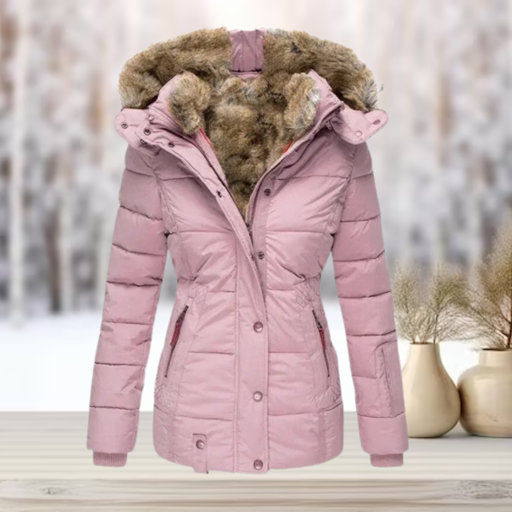 Eulalia Dames Winterjas | Waterafstotend, Elegante Gewatteerde Jas 4