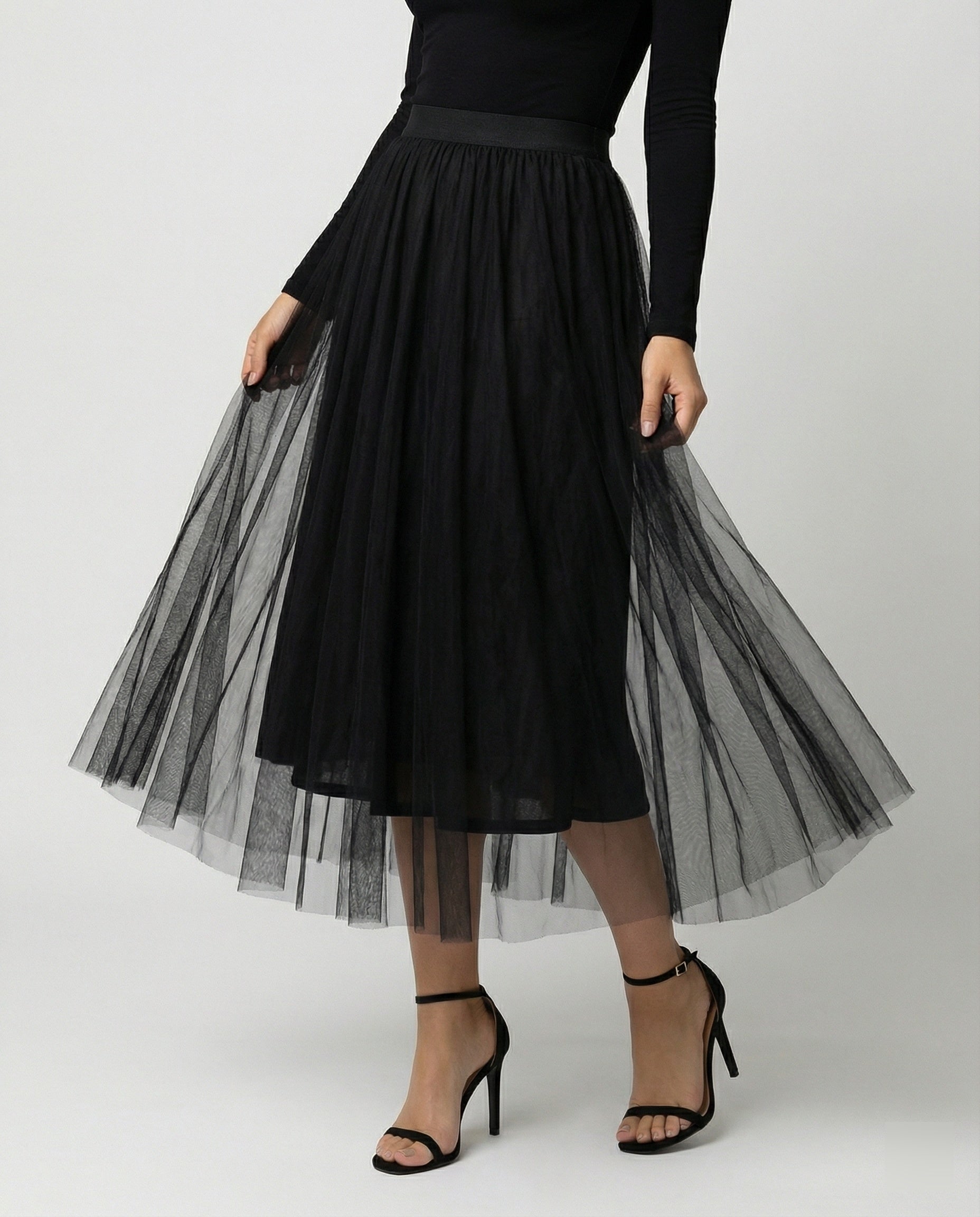 Evelyn Dames Rok | Hoge Taille, Enkellang, Elegant 1
