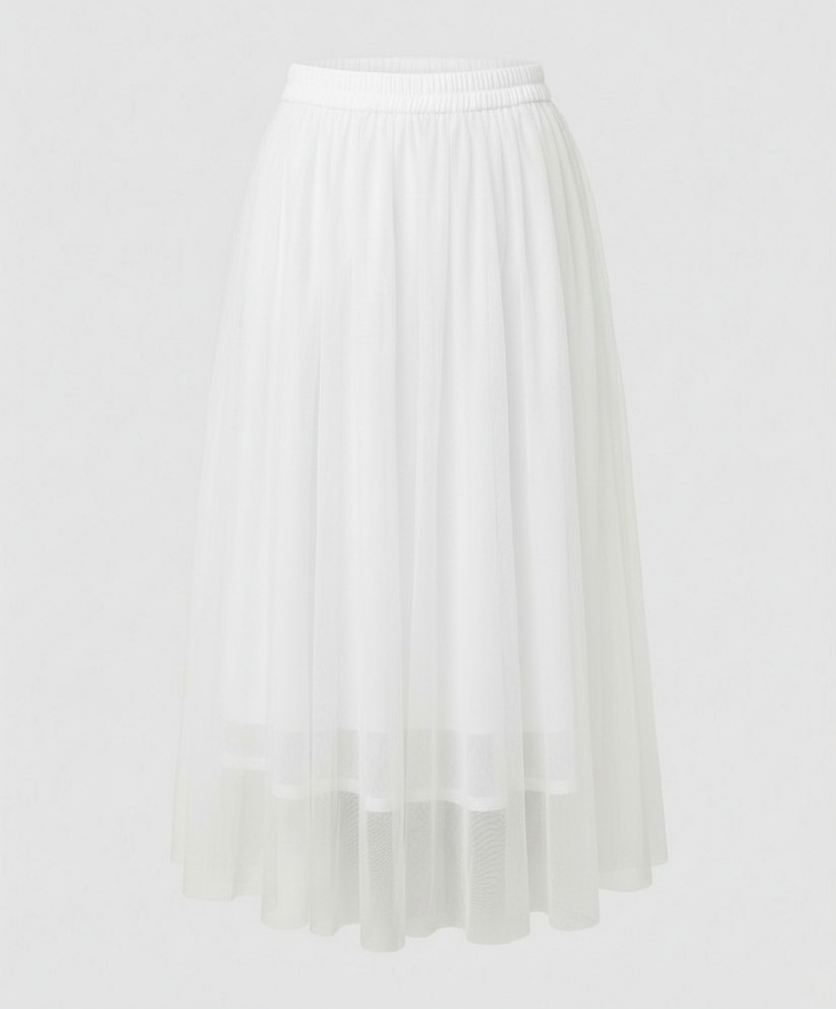 Evelyn Dames Rok | Hoge Taille, Enkellang, Elegant 5