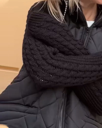 Evelyn Damesjas Winter | 100% Polyester, Hoge Kraag, Lange Dames Jas 7