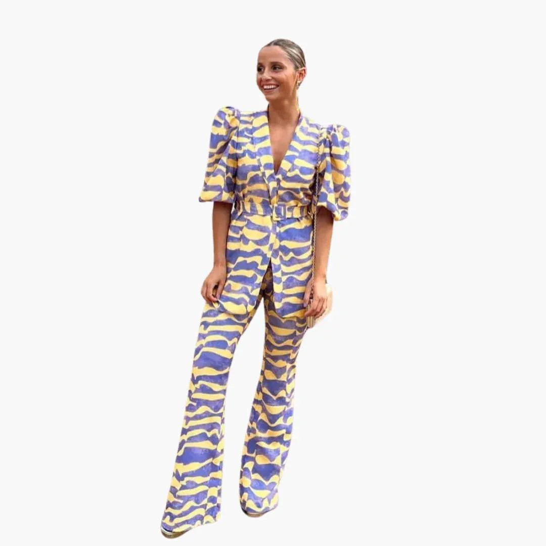 Evelyn Tweedelige Set Dames | Zachte Stof, Casual Elegantie 0
