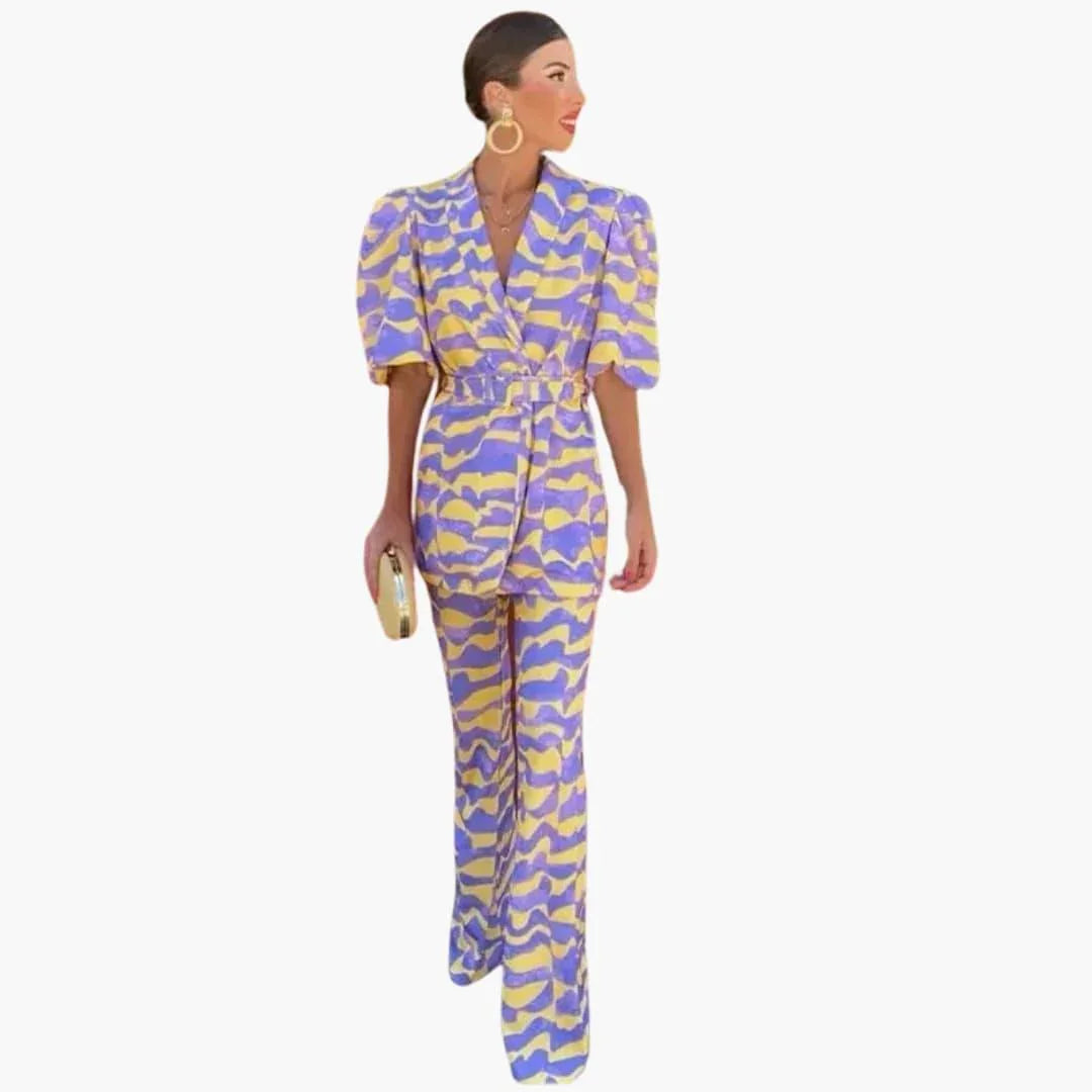 Evelyn Tweedelige Set Dames | Zachte Stof, Casual Elegantie 1