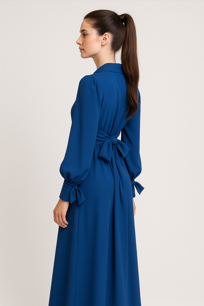 Maëlle | Geplisseerde Maxi Jurk met Elegante Flair