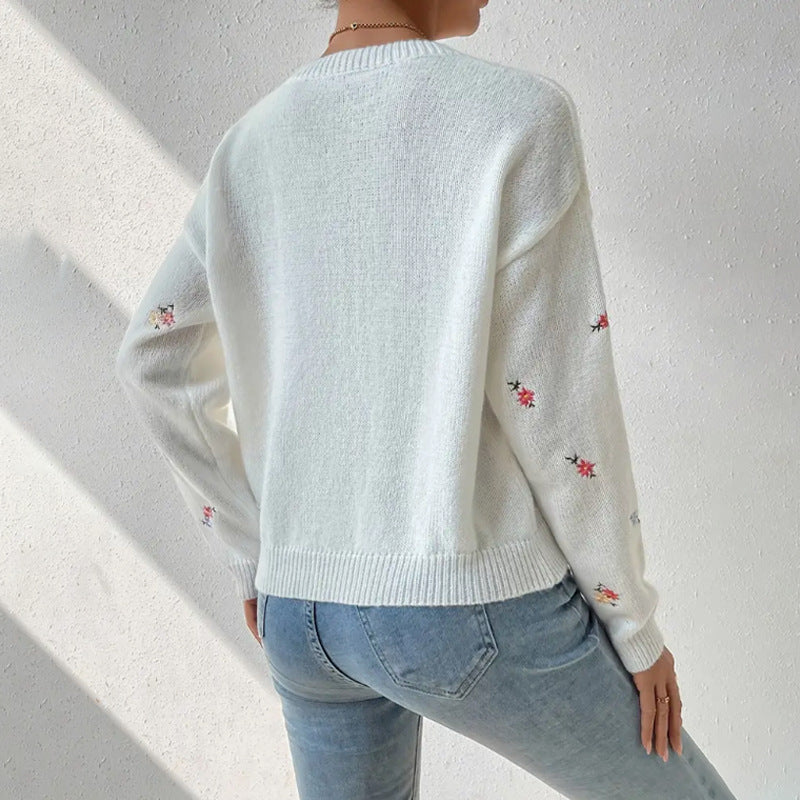 FIORE | Casual Bloementrui met Ronde Hals 2