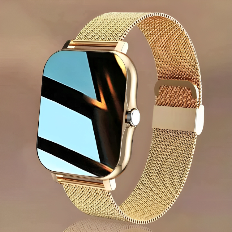 Giga Smartwatch Voor Dames | Vierkant Kleurendisplay, Magnetische Mesh-Armband 0