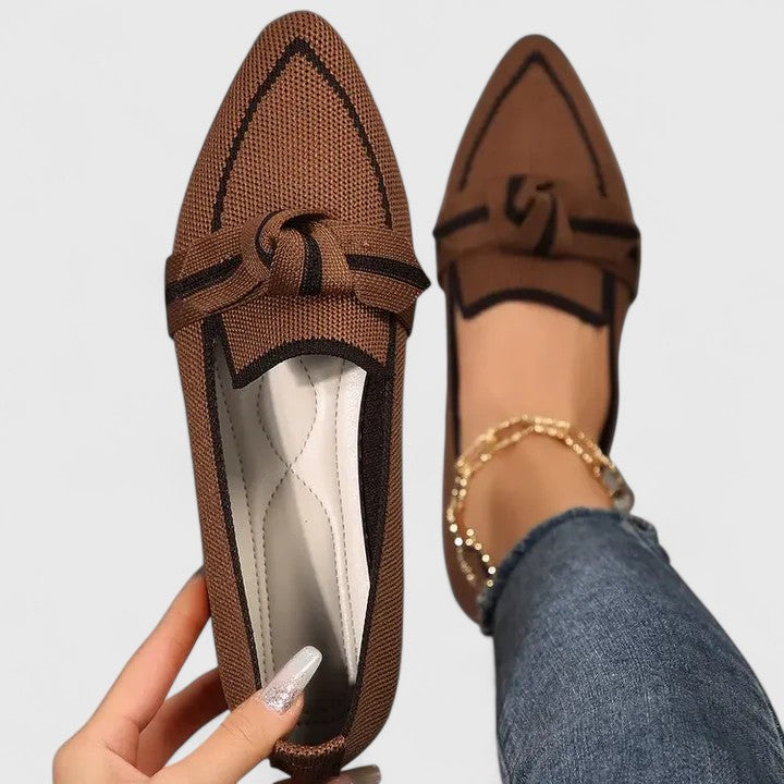 Gina Dames Loafers | Elegante Spitse Neus met Knoopdetail 2