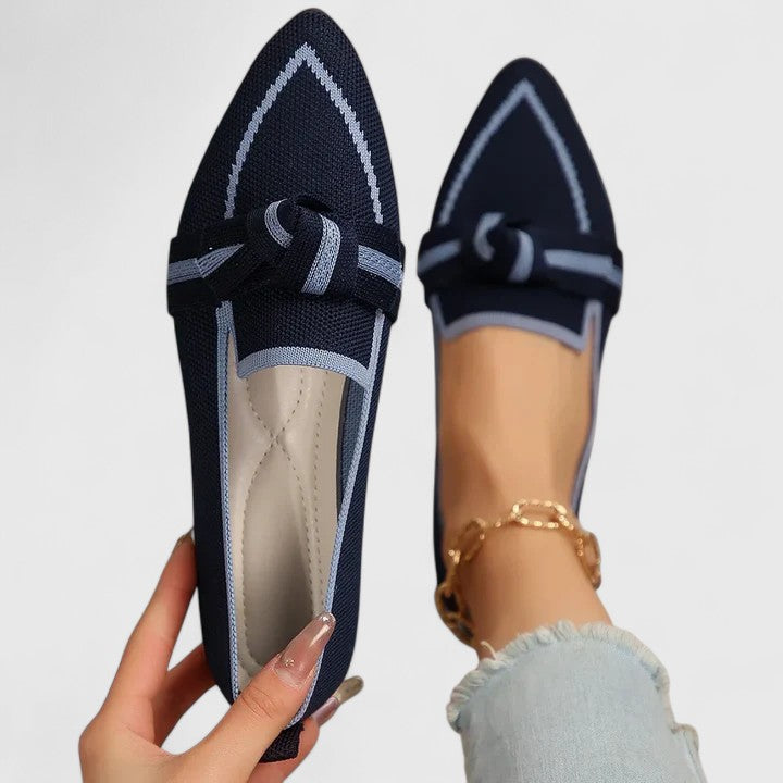 Gina Dames Loafers | Elegante Spitse Neus met Knoopdetail 4