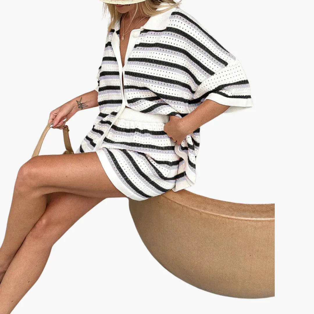 Gina Dames Zomeroutfit | Gehaakte 2-delige Set, Lichtgewicht en Ademend 7