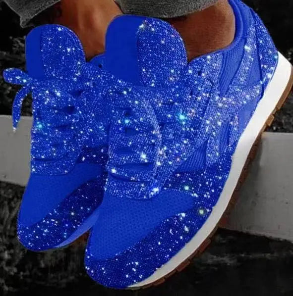 Glitter Sneakers Dames | Ademend PU en Mesh, Casual Elegant 1