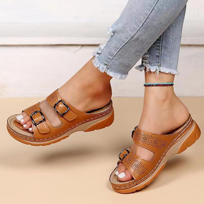 Hanna Dames Sandalen | Lichtgewicht PU met Rubber Zool, Comfortabel en Stijlvol 0
