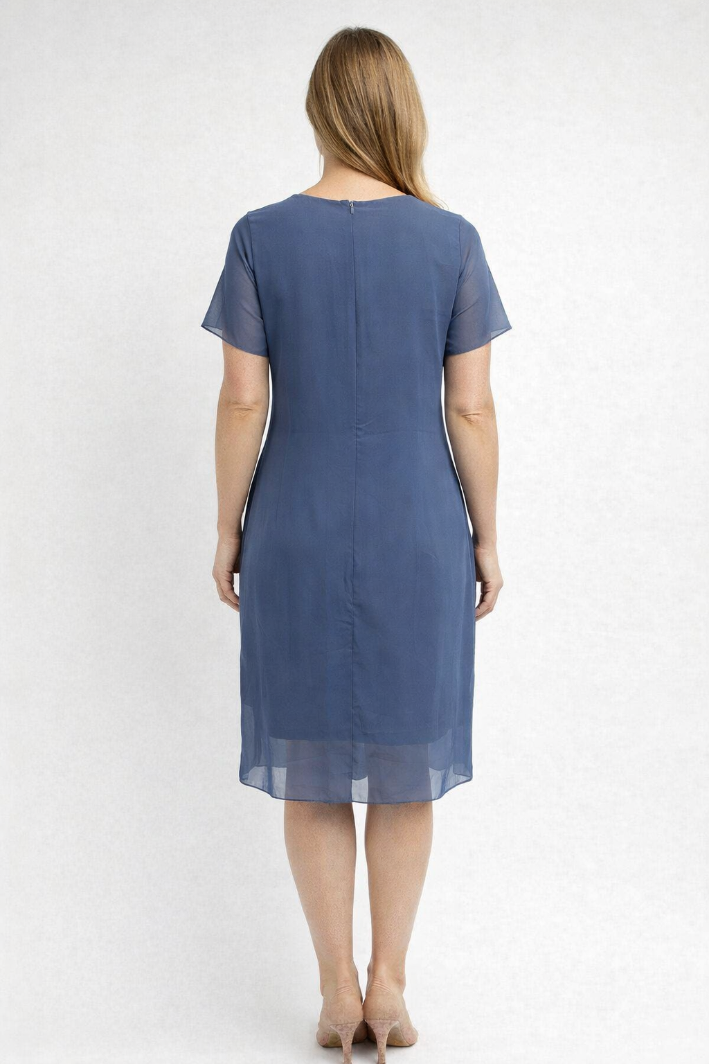 Hanna Damesjurk | Asymmetrische Transparante Overlay, Knie-lengte Zomerstijl 3