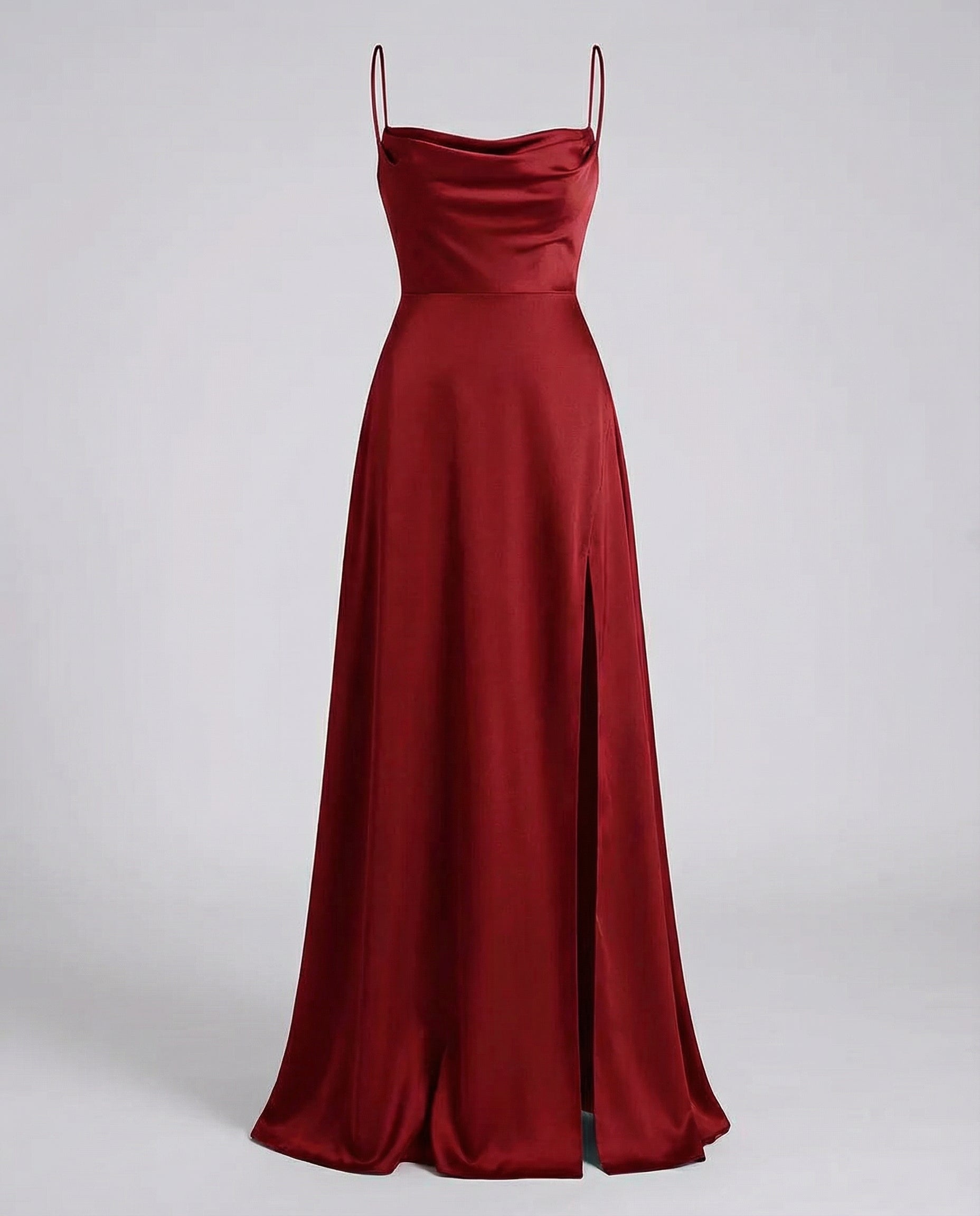 Harmoni Dames Maxi Jurk | Vloeiende Polyester met Zijsplit en Gevlochten Rugdetail 3