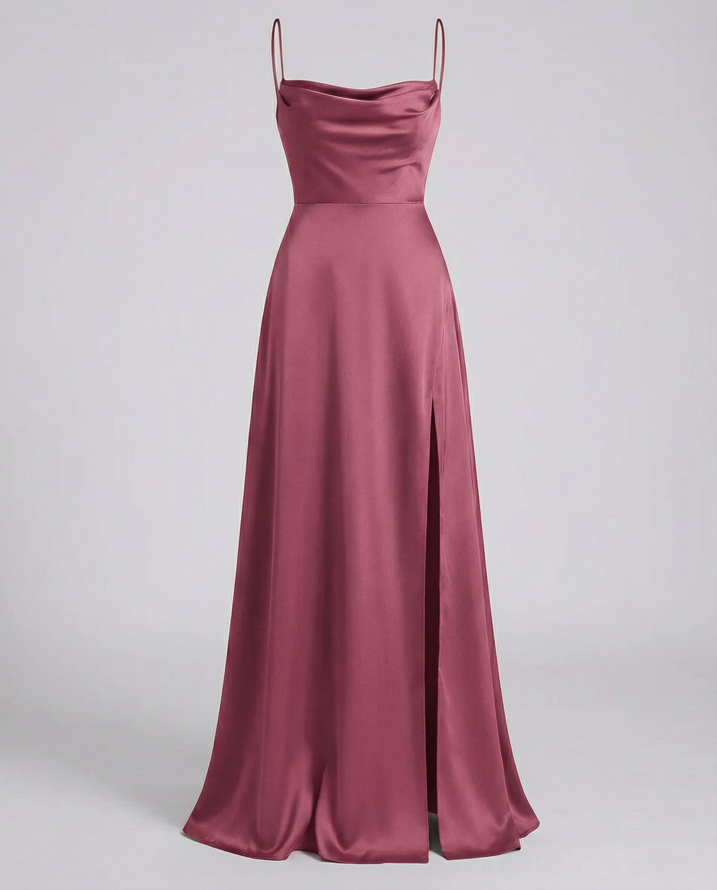 Harmoni Dames Maxi Jurk | Vloeiende Polyester met Zijsplit en Gevlochten Rugdetail 7