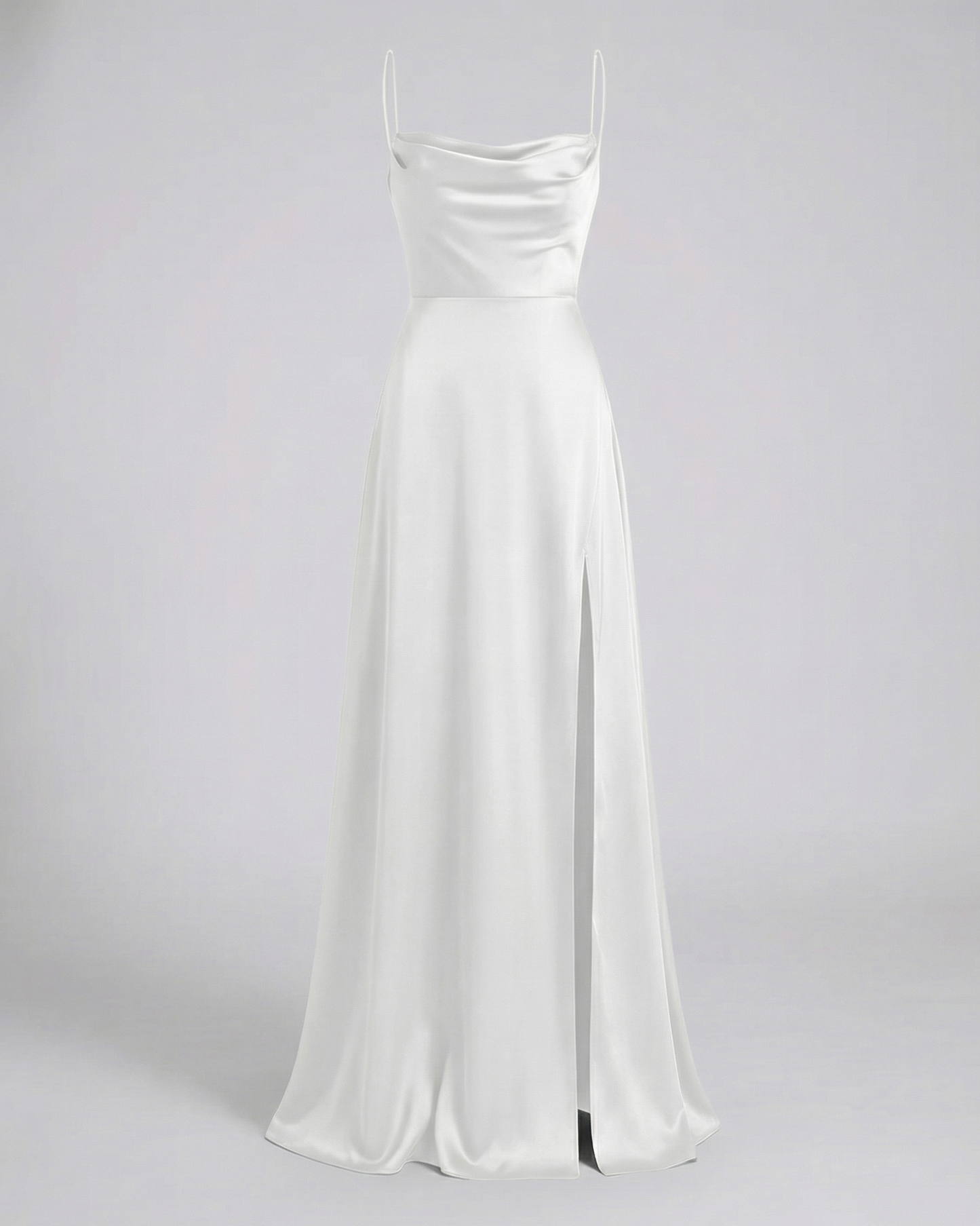 Harmoni Dames Maxi Jurk | Vloeiende Polyester met Zijsplit en Gevlochten Rugdetail 9