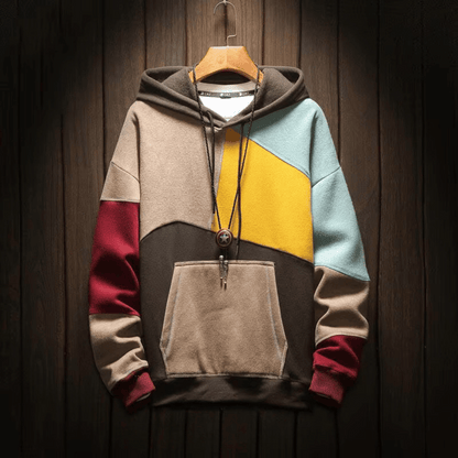 Havoc Loose Fit Hoodie | Kleurblokontwerp, Polyester 0