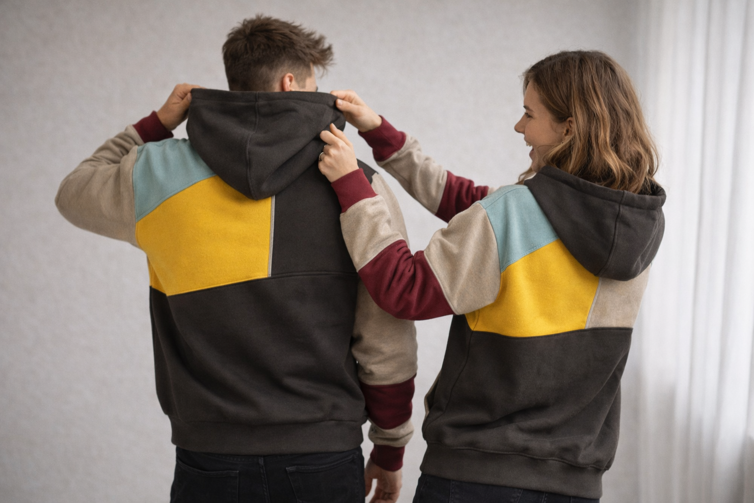 Havoc Loose Fit Hoodie | Kleurblokontwerp, Polyester 4