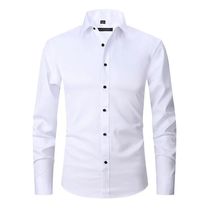 Hector Heren Overhemd | Strijkvrij Polyester, Smart Casual 0