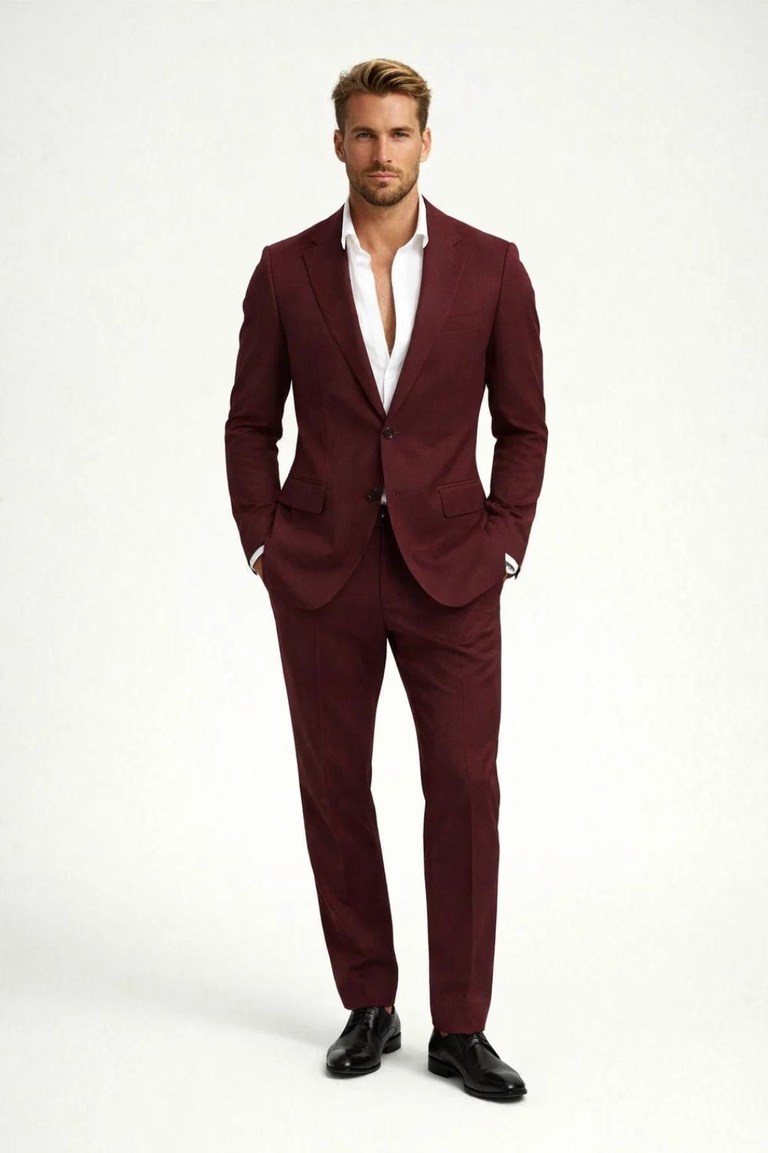 Hector Heren Slim Fit Pak | Elegant Trouwpak Man, Luxe Materialen 4