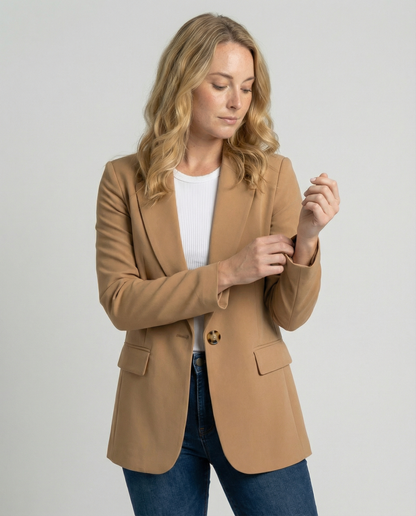 Hedwig Dames Blazer Zwart | Flatterende Snit, Tijdloos Ontwerp 1