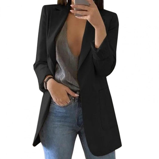 Helle Dames Blazer | Lange Snit, Elegante Stijl 0